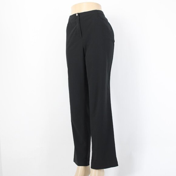 Chicos Zenergy Pant Sz 1 x 31 Reg Black Pockets Polyester Spandex Pant - Picture 3 of 16
